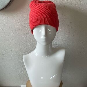 EUC Eddie Bauer Womens Orange Knit Beanie OS